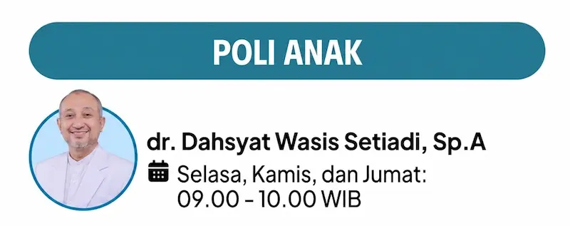 jadwal poli anak klinik kediri