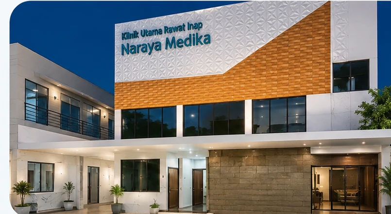 Tampak gedung Klinik Utama Naraya Medika Kediri